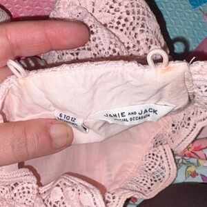 Janie and Jack Light Pink Lace Dress